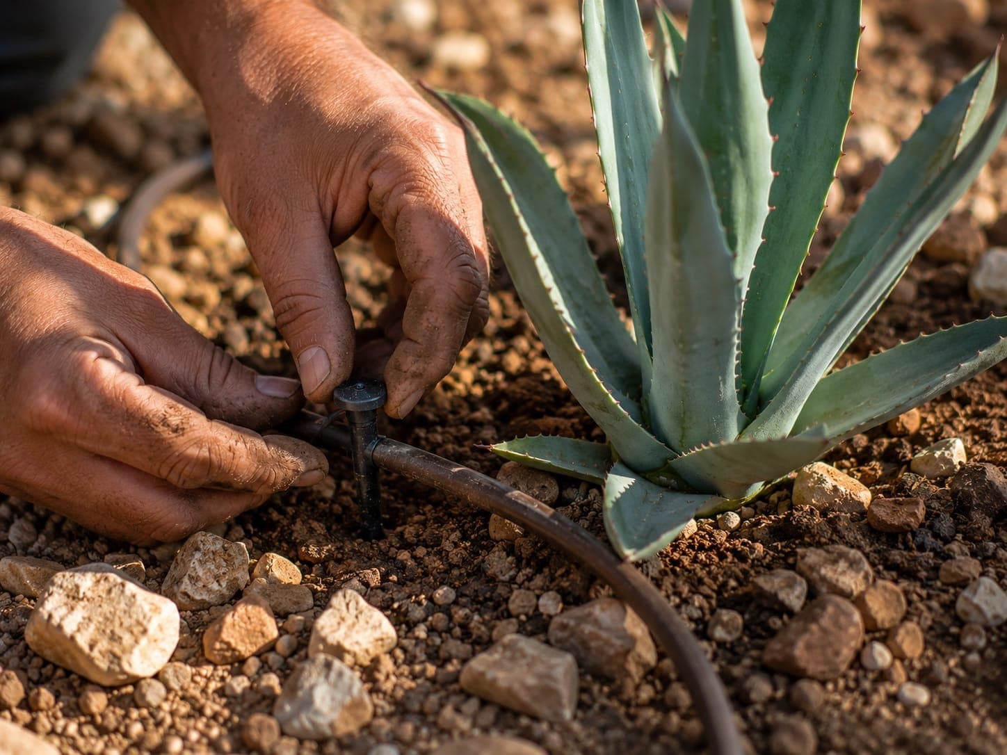 Drip irrigation installation