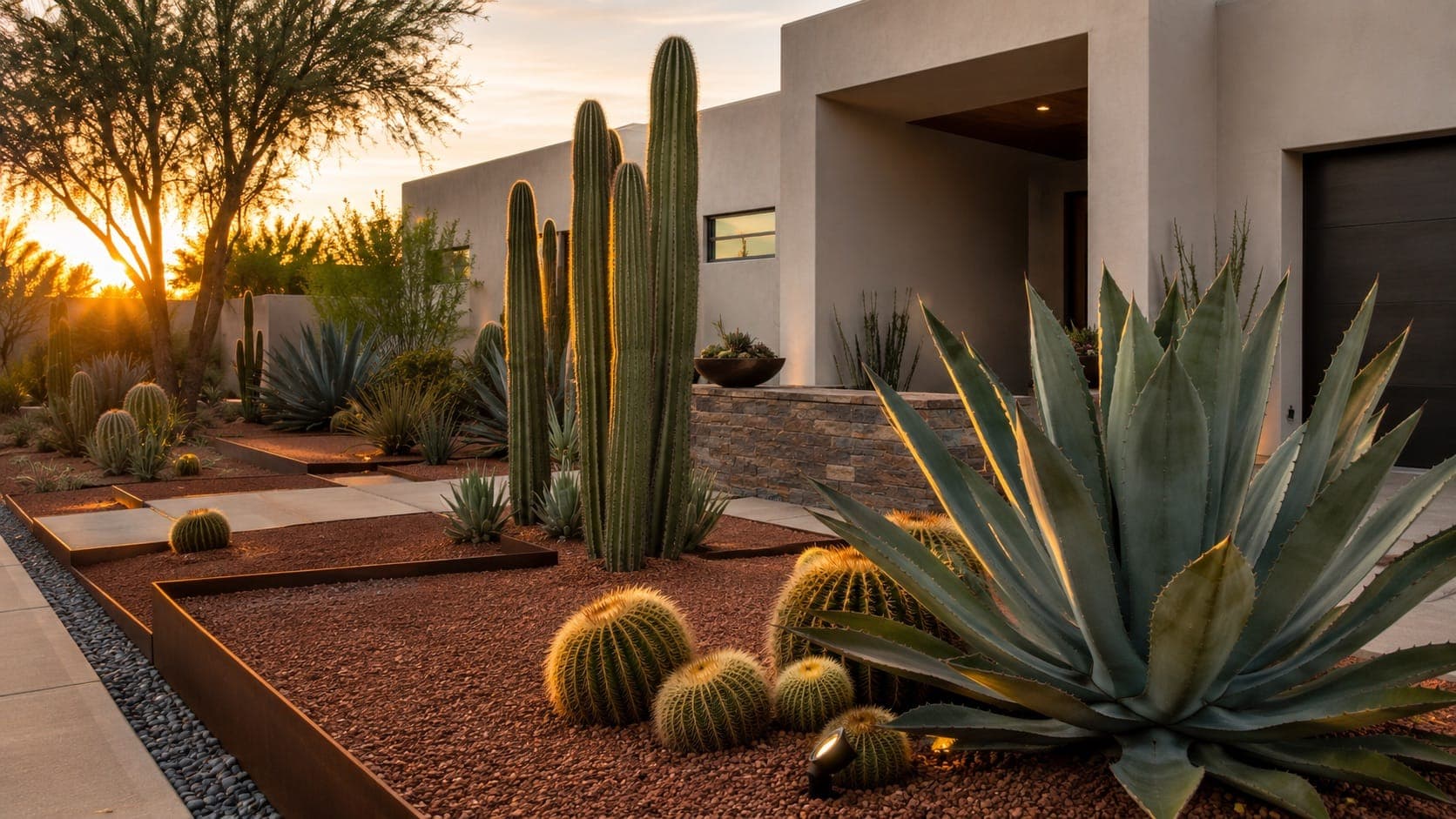 HOA-friendly xeriscape demo project