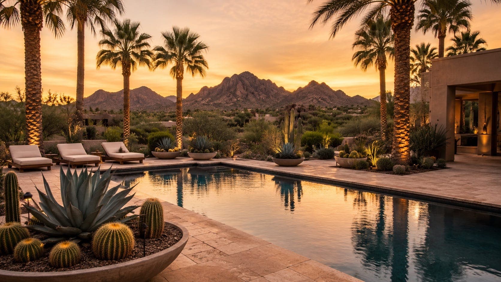 Pool-edge planting and paver refresh demo project